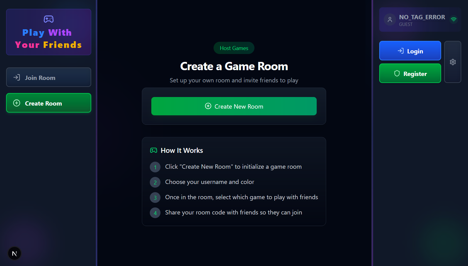 Projet Play With Your Friends!
